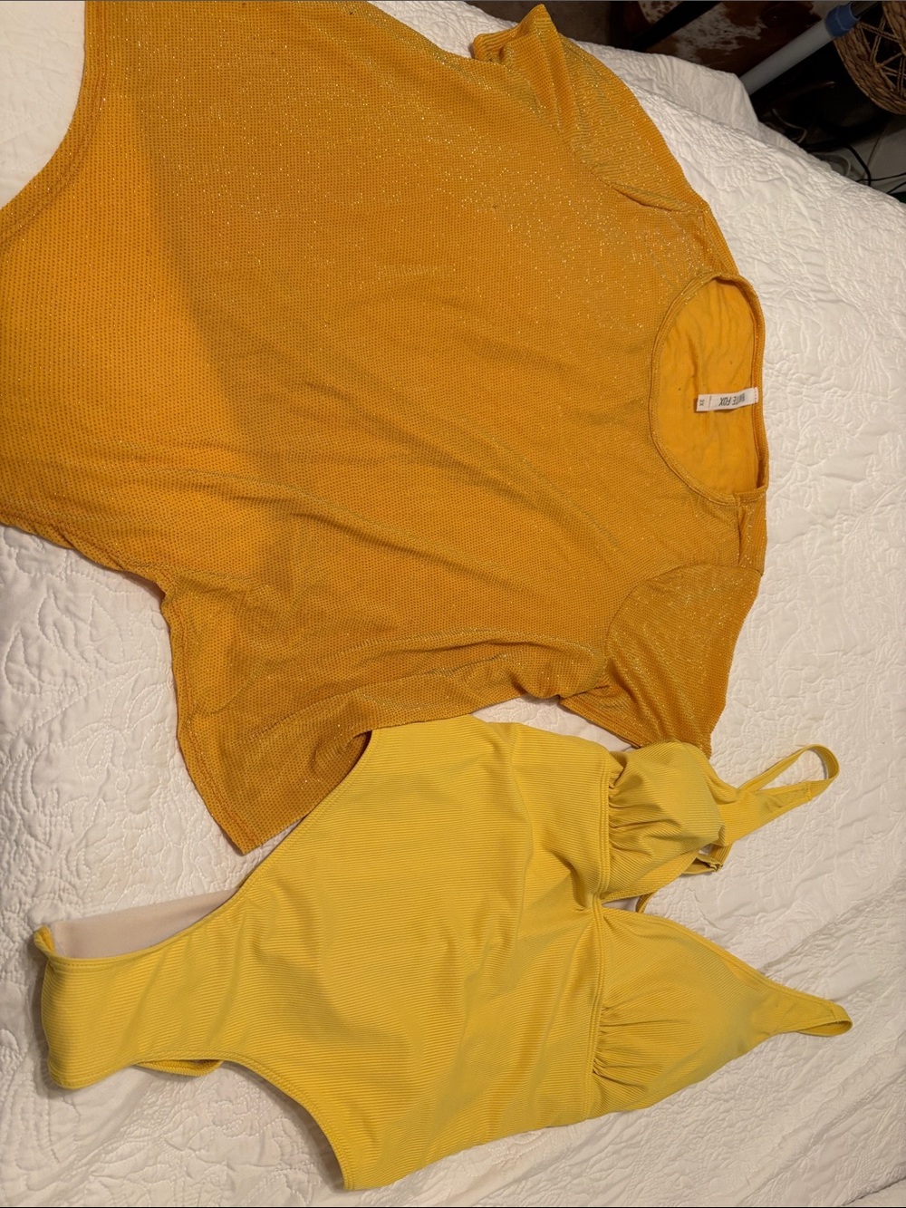 Women’s Yellow One-Piece Swimsuit by